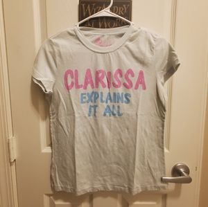 Womens Vintage Clarissa Explains It All Tee Shirt Size XL